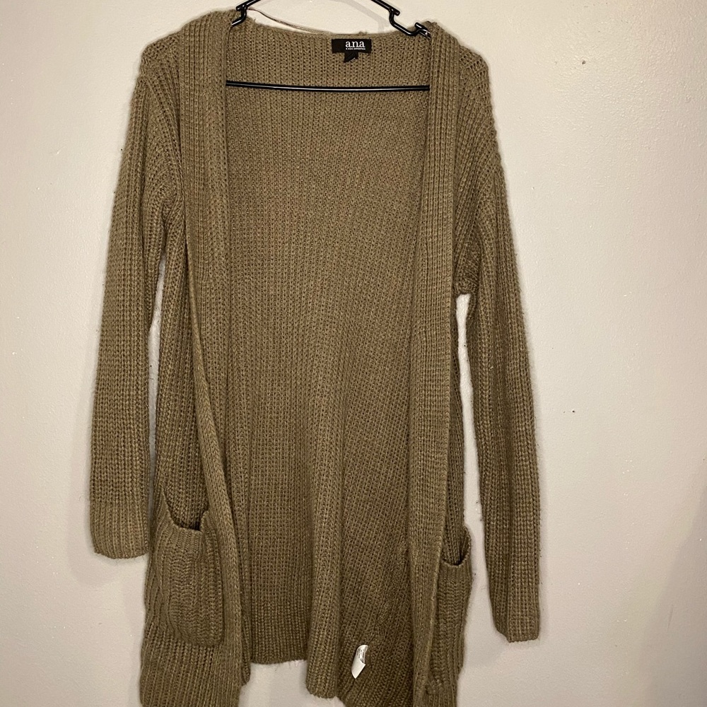 Tan cardigan
